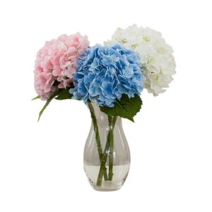 Kunstblumen Wunderschöne Hortensien-Blumensträuße aus Kunstseide, DIY-Blumendekor, Heimdekoration mit Stielen, Tischdekoration für jeden Anlass