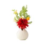 Kunstblumen Künstliche Blumen mit Keramikvase, Seidenblumenarrangements, künstliche Kunstblumensträuße für Büro, Zuhause, Festival-Dekoration für jeden Anlass