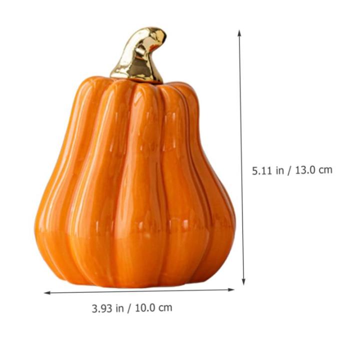 Scandinavische keramische pompoen herfstdecoratie pompoen decoratieve pompoenen realistische pompoenversiering mini-pompoenen van porselein pompoen decoratief figuur herfstpompoen 