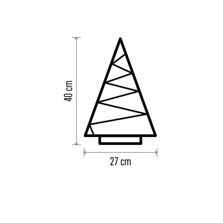Lichtgevende kerstboom van hout, 15 leds, warm wit licht, kerstdecoratie, IP20 voor binnen, werkt op batterijen (2 x AA), levensduur 10.000 uur, 6/18 uur timer, 0,45 watt, 20 x 30 