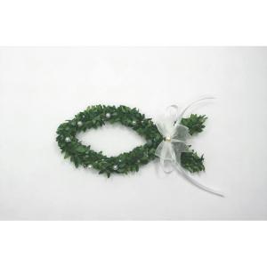 Decoratieve vis buxusboom kunstmatige vormsel communie doop 23 cm