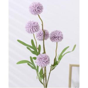 Kunstblumen Künstlicher Löwenzahn, Blumenarrangements, Hochzeitsdekoration, Kugelblumen, Pflanzen, mit 1 Keramikvase, Geburtstagsgeschenk für jeden Anlass