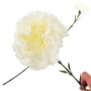 NELKE EINZELNE Blume Weiss SCHÖN, Nelken, künstliche Blumen für Immer Pflanzen,für Foto-Requisiten,Heim-Party und Hochzeitsdekoration