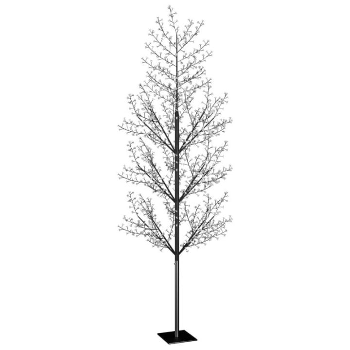 LED Weihnachtsbaum Lichterbaum Weihnachten Christbaum für Außenbereich geeignet 1200 LEDs Blaues Licht Kirschblüten 400 cm