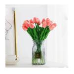 Kunstblumen Künstliche Blumen, Tulpe mit Vase, künstliche Pflanzen, künstliche Pflanzen für Heimdekoration – Seidenblumen-Arrangement für Partys für jeden Anlass