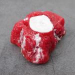 PVC-model met hoge simulatie van vers vlees. Varkensvlees schijven, varkenshoef, varkenshart, tongrekwisieten, spareribs, ingewanden, nep runderborst, beenbeenderen met vlees
