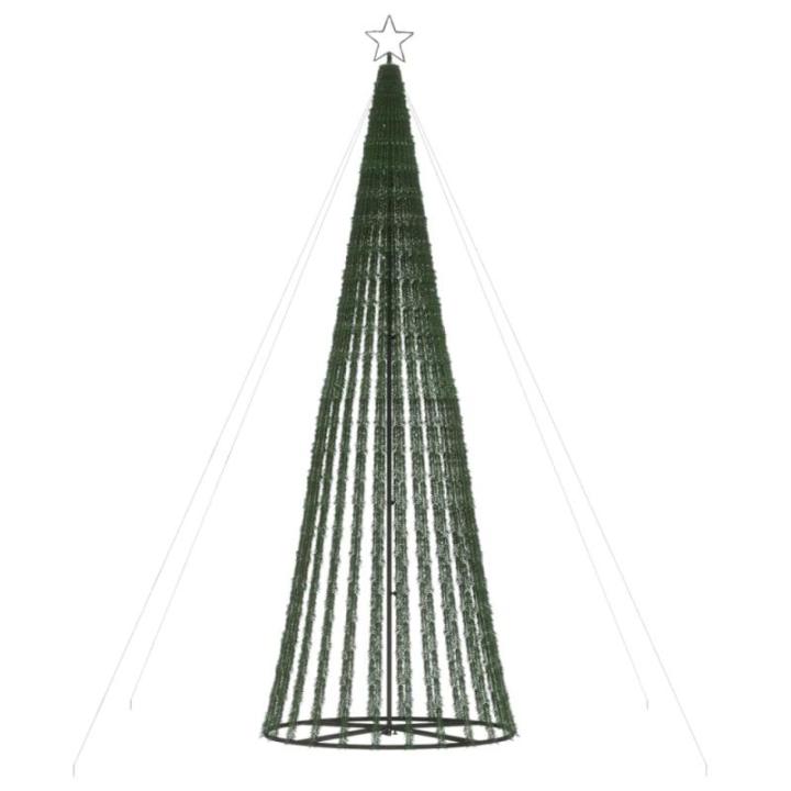 LED Weihnachtsbaum Aussen Kegelform Weihnachtsbaum Metall Groß Blau 688 LEDs Tannenbaum Lichterbaum Weihnachtsdeko Aussen Weihnachtsbaum Tanne 300 cm