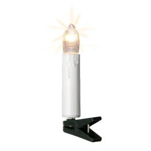 Lichtsnoer kerstboom, 16 kerstkaarsen elk 20 lumen, 6 m verlicht, mini-lichtketting voor binnen met stekker, kaarslichtsnoer, groene kerstboomkaarsen, wit, 611618