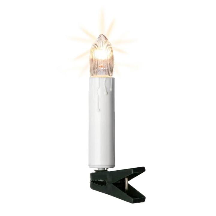 Lichtsnoer kerstboom, 16 kerstkaarsen elk 20 lumen, 6 m verlicht, mini-lichtketting voor binnen met stekker, kaarslichtsnoer, groene kerstboomkaarsen, wit, 611618