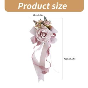6 Stücke Simulation Blume Form Auto Dekoration für Hochzeit Festivers Party Supplies