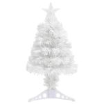 Künstlicher Weihnachtsbaum mit Beleuchtung Weiß 64 cm Glasfaser Christbaum Dekobaum Kunstbaum Tannenbaum Weihnachten Künstlicher Weihnachtsbaum für Weihnachtsdeko