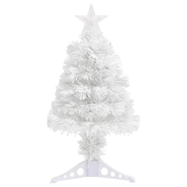 Künstlicher Weihnachtsbaum mit Beleuchtung Weiß 64 cm Glasfaser Christbaum Dekobaum Kunstbaum Tannenbaum Weihnachten Künstlicher Weihnachtsbaum für Weihnachtsdeko