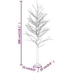 LED Birke Warmweiß 240 LEDs Beleuchtet Birkenbaum Lichterbaum Leuchtbaum Weihnachtsdeko Beleuchtung Dekobaum Kunstbaum 300cm