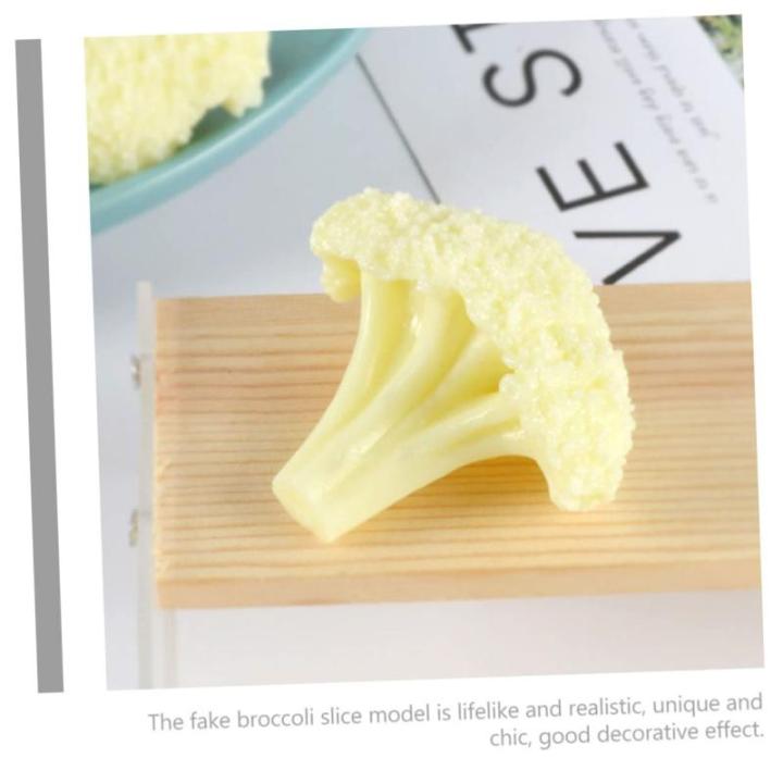Blumenkohl Modell Lebensechte Brokkoli Verzierung Künstliche Brokkoli Dekore Lebensechte Gemüse Gefälschte Brokkoli Scheibe Zur Dekoration Falsches Gemüse Lebensechte