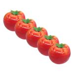 5 Sätze Nachahmung Tomate Lebensechtes Modell Künstliche Lebensechte Tomate Künstliche Tomaten Dekorative Tomaten Gefälschte Tomate Essen Zum Ausstellen Schaum Rot 5 Stück * 5