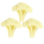 4 Sätze Blumenkohl Modell Künstliche Blumen Simuliertes Blumenkohl Modell Lebensmittelgeschäft Blumenkohl Dekor Simulation Von Gemüse Blumenkohl Gefälschte 3 Stück * 4