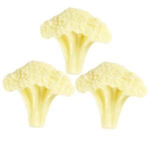 4 Sätze Blumenkohl Modell Künstliche Blumen Simuliertes Blumenkohl Modell Lebensmittelgeschäft Blumenkohl Dekor Simulation Von Gemüse Blumenkohl Gefälschte 3 Stück * 4