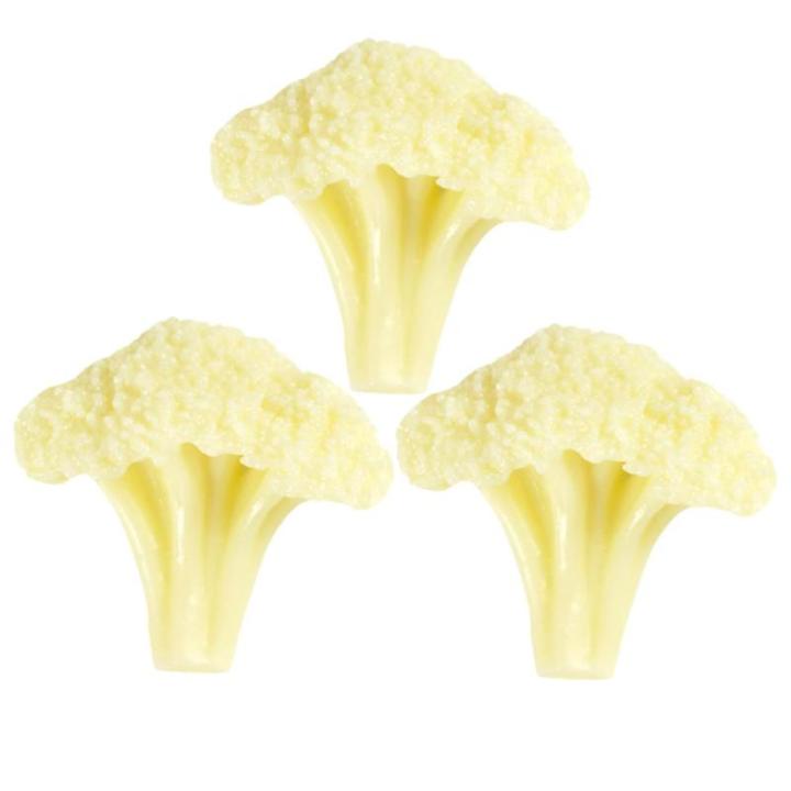 4 Sätze Blumenkohl Modell Künstliche Blumen Simuliertes Blumenkohl Modell Lebensmittelgeschäft Blumenkohl Dekor Simulation Von Gemüse Blumenkohl Gefälschte 3 Stück * 4
