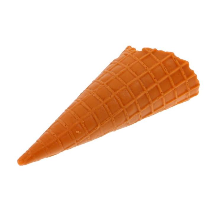 4 Stück Knuspriger Modell realistische eistüte Fotoaufnahme Einer Eistüten-Dekoration Simulation Eistüte-Requisite künstliche Eiswaffel Simulation Eiswaffel PVC
