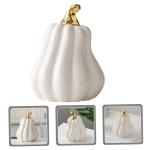 Nordic Keramische Pompoen Oogsten Herfst Pompoen Figuren Kunstmatige Groente Realistische Pompoen Herfst Figuur Pompoen Decoratie Sculptuur Halloween Wit