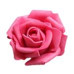 50 x schuimhoofden, bloemhoofden, kunstbloemen, bruidsboeket, huisdecoratie, rozen - roze, 7,5 - 7,5 cm