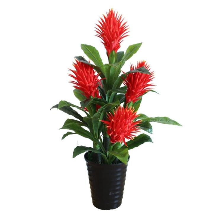 Kunstblumen Künstliches Blumenarrangement mit Kunststofftopf, künstliche Bodenblumen für Zuhause, Büro, Balkon, drinnen und draußen für jeden Anlass