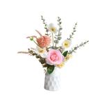 rozen ingemaakte nep madeliefjebloemen ingemaakte nep gemengde kleur zonnebloemen keramische vaas voor thuis bruiloft kantoor