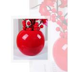 Kunstblumen Künstliche Pflaumenblüte mit Vase, Desktop-Bonsai-Topf-Ornament für Hochzeit, Heimbüro, schön aussehende Kunstblumen für jeden Anlass
