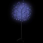 LED Weihnachtsbaum Lichterbaum Weihnachten Christbaum für Außenbereich geeignet 120 LEDs Blaues Licht Kirschblüten 150 cm