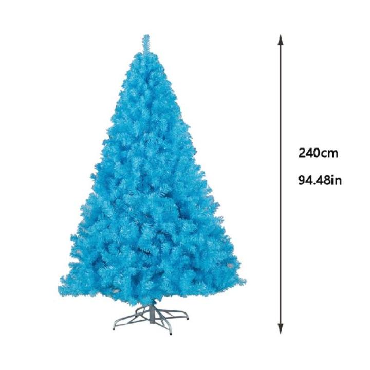 Blaue Weihnachtsbäume, Künstlicher Weihnachtsbaum, Inklusive Ständer, Weihnachtsdekoration(240cm)