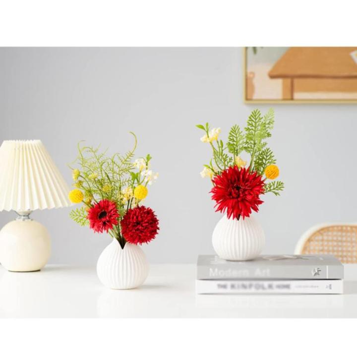 Kunstblumen Künstliche Blumen im Topf – kleine künstliche Pflanzen im Topf, Mini-Kunstpflanzen in Töpfen, Arrangement-Dekorationen für Zuhause für jeden Anlass