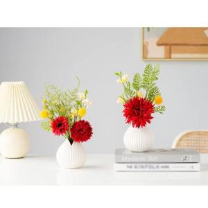 Kunstblumen Künstliche Blumen im Topf – kleine künstliche Pflanzen im Topf, Mini-Kunstpflanzen in Töpfen, Arrangement-Dekorationen für Zuhause für jeden Anlass