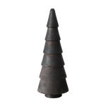 Houten decoratieve dennenbomen set van 3 15 cm om neer te zetten - zwart - kerstboomfiguur van grenen voor winterdecoratie - kerstboomdecoratie standaard tafeldecoratie raamdecorat