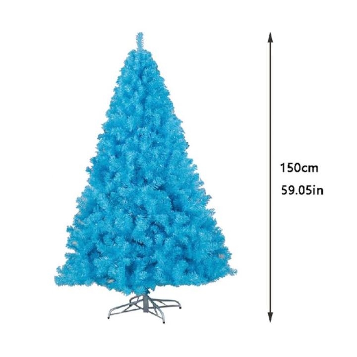 Blaue Weihnachtsbäume, Künstlicher Weihnachtsbaum, Inklusive Ständer, Weihnachtsdekoration(150cm)