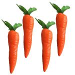 4 Sätze 4 Sets Künstliche Karotten Dekorative Karotten Karottendekorationen Ostern Simulation Mini Karotten Ostern Karotten Lebensmittel Spielzeug Gemüse 4 Stück * 4
