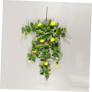 3St Simulation Zitronenrattan künstliche Zitronen Tischdekoration aus gefälschten Pflanzen Obst Dekorative Zitronenpflanze Zitronen-Attrappe für Fotografie Girlande Anlage Plast