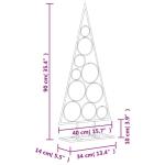 Metall Weihnachtsbaum für Dekorationen, Christbaum mit Ständer, Platzsparend DIY Dekoration, Weihnachtsschmuck Weihnachtsdeko, Schwarz 90cm