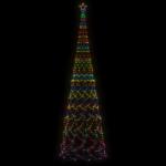 Mobili Weihnachtsbaum mit farbigem Kegel, 3000 LEDs, 230 x 800 cm, Weihnachtsdekoration, Weihnachtsbaum, künstlicher Weihnachtsbaum, dünner Ständer