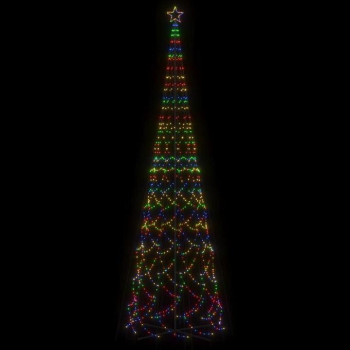 Mobili Weihnachtsbaum mit farbigem Kegel, 3000 LEDs, 230 x 800 cm, Weihnachtsdekoration, Weihnachtsbaum, künstlicher Weihnachtsbaum, dünner Ständer