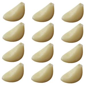 1 Satz Simulierter Knoblauch Realistische Knoblauchzehen Grüner Knoblauch Küchendekoartikel Simulierte Knoblauchzehen Gefälschtes Gemüse Simulierte Gemüsemodelle PVC 12st