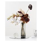Kunstblumen Leichtes, luxuriöses Kunstblumenarrangement – ​​Elegante Villa-Tischblumen aus Glas für Heim- und Innendekoration mit Blumenmuster für jeden Anlass