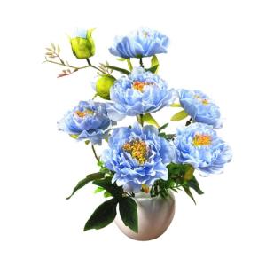 Kunstblumen Künstliche Pfingstrosen, Blumenarrangements, Zimmerpflanze für Heimbüro-Dekoration, künstliche Bonsai-Baum-Pfingstrose, 5 Farben für jeden Anlass