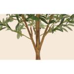 Olijfboom, kustplanten, 180 cm, grote kustelijke olijfboom in pot, kunstboom als echt, met natuurlijke houten stam en vruchten, voor woonkamer, slaapkamer, kantoor, decoratie