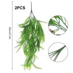 2 stuks kunsthangplanten, 80 cm, nepkunstklimopranken, groene hangplant voor huis, tuin, esthetische decoratie