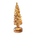 Beleuchteter Tisch-Weihnachtsbaum, Weihnachtsschmuck, Nachtlicht, Nachtlampe für Kaminsims, Schlafzimmer, Fenster, Regal, Wohnzimmer, S Gold