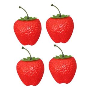 2 Sätze Simulation Große Erdbeere Lebensechte Erdbeeren Simulationsfruchtmodell Künstliche Erdbeeren Attrappen Für Desserttische Erdbeerfälschung Lebensechte Früchte 4 Stück