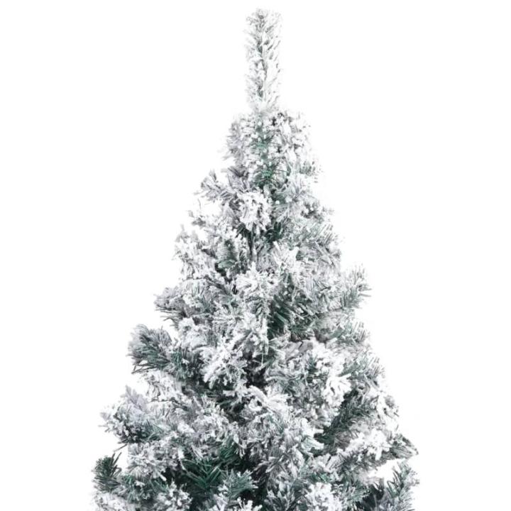 Weihnachtsbaum mit Schnee Künstlicher Weihnachtsbaum mit Ständer PVC Extra großer Weihnachtsbaum Grün 400 x 190 cm