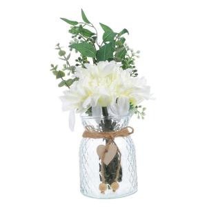 1 Satz Simulierte Vasenornamente Künstliche Blumen mit Vase Dekoration für Zuhause Dekoration für Feiern Hochzeitsdekoration zarte Hochzeitsfeier Blumendekor Seidentuch