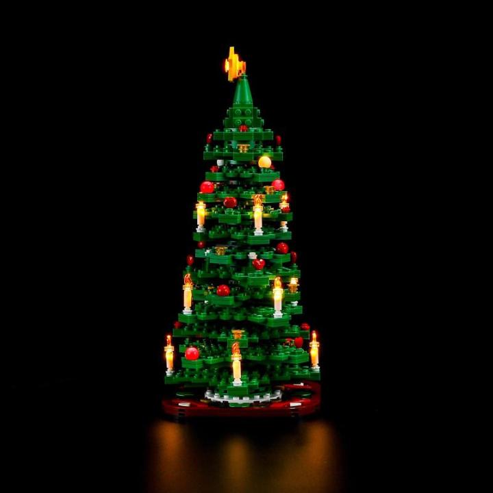 Led-verlichtingsset voor LEGO-40573 kerstboom - compatibel met Lego bouwstenen model - exclusief de Lego-set