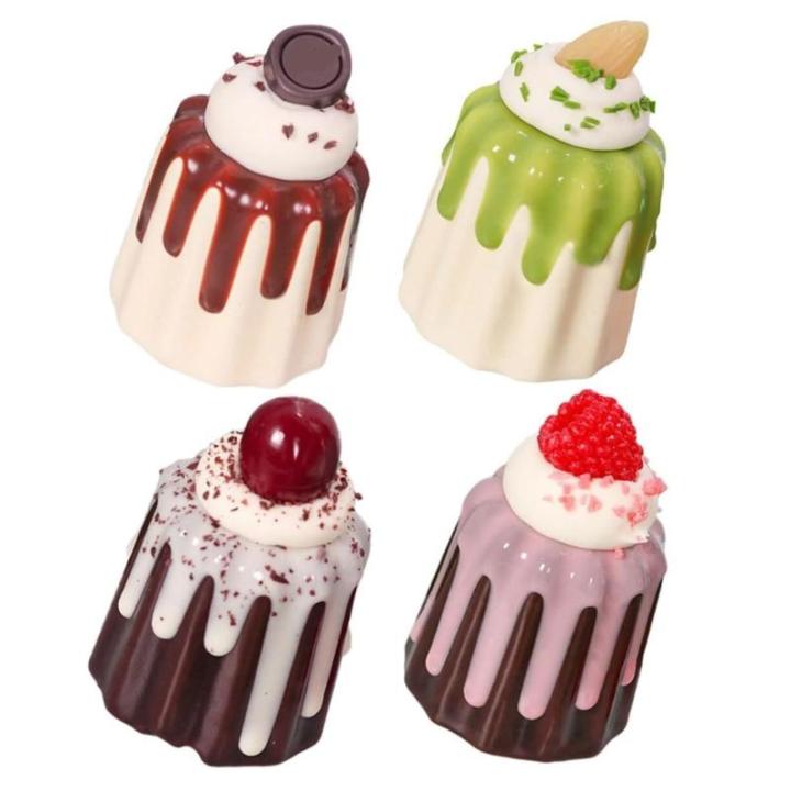 Fake Kuchen künstliche Kuchen 2 Stücke Simulation Kuchen Gefälschte Dessert Desktop Kuchen Dekoration Kuchen Dessert Modell Künstliche Kuchen Realistisches Essen